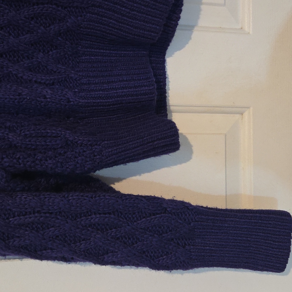 H&M Purple Chunky Cable Knit Sweater - Picture 5 of 7